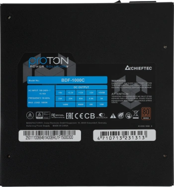 Блок питания Chieftec ATX 1000W Proton BDF-1000C