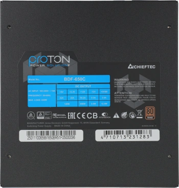 Блок питания Chieftec ATX 650W Proton BDF-650C