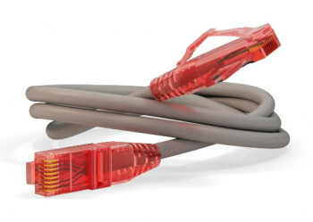 Патч-корд Hyperline PC-LPM-UTP-RJ45-RJ45-C5E-1M-LSZH-GY
