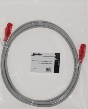 Патч-корд Hyperline PC-LPM-UTP-RJ45-RJ45-C5E-2M-LSZH-GY
