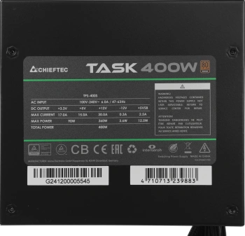 Блок питания Chieftec ATX 400W Task TPS-400S-Bulk