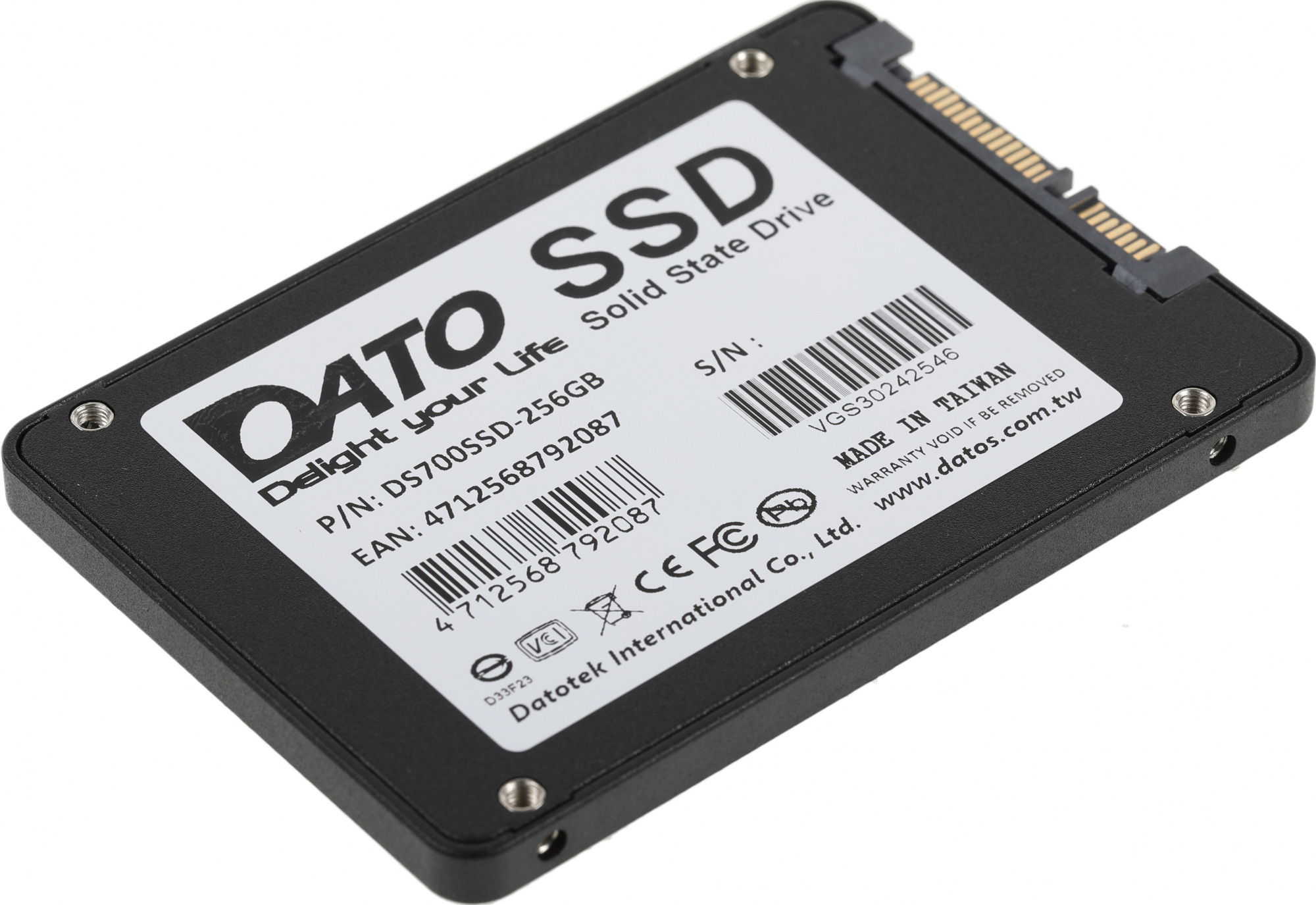 Накопитель SSD Dato SATA-III 256GB DS700SSD-256GB DS700 2.5