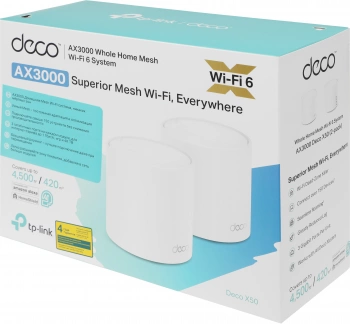 Бесшовный Mesh роутер TP-Link DECO X50(2-PACK)