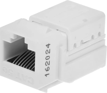 Модуль Hyperline KJNE-8P8C-C5E-90-WH информ. KeystoneRJ45 кат.5E UTP бел. (упак.:1шт)