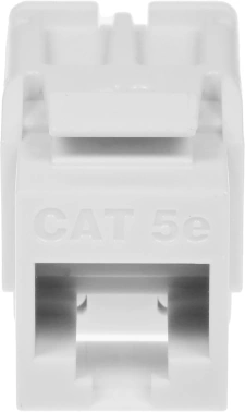 Модуль Hyperline KJNE-8P8C-C5E-90-WH информ. KeystoneRJ45 кат.5E UTP бел. (упак.:1шт)
