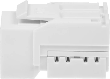 Модуль Hyperline KJNE-8P8C-C5E-90-WH информ. KeystoneRJ45 кат.5E UTP бел. (упак.:1шт)
