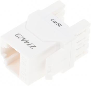 Модуль Hyperline KJ8-8P8C-C5E-180-WH информ. KeystoneRJ45 кат.5E UTP бел. (упак.:1шт)