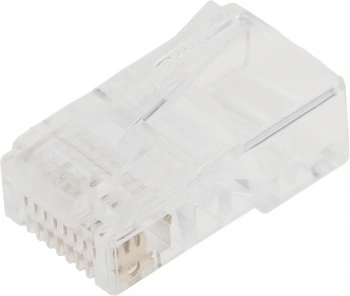 Коннектор Hyperline (PLUG-8P8C-U-C5-100) UTP кат.5e RJ45 прозрачный (упак.:100шт)
