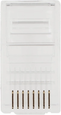 Коннектор Hyperline (PLUG-8P8C-U-C5-100) UTP кат.5e RJ45 прозрачный (упак.:100шт)