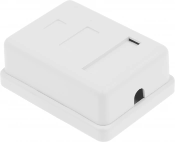 Розетка Hyperline SB1-1-8P8C-C5E-WHRJ45 1 кат.5E UTP бел. (упак.:1шт)