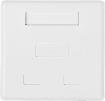 Розетка Hyperline SB1-2-8P8C-C5E-WHRJ45 2 кат.5E UTP бел. (упак.:1шт)