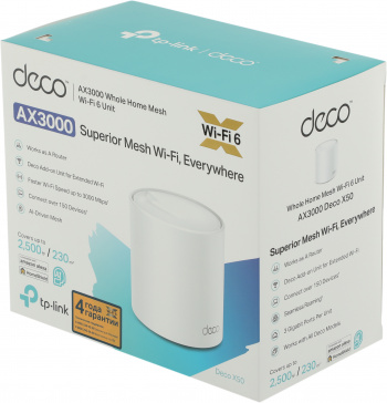 Бесшовный Mesh роутер TP-Link Deco X50(1-Pack)