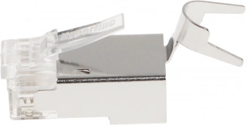 Коннектор Hyperline (PLUG-8P8C-UV-C6-TW-SH-10) FTP кат.6 RJ45 (упак.:10шт)