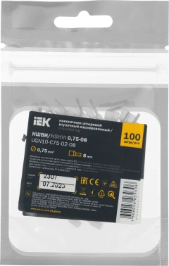 Наконечник IEK  Е 0,75-08