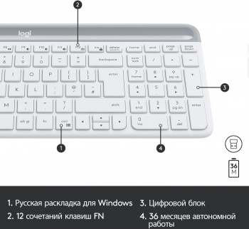 Клавиатура + мышь Logitech MK470