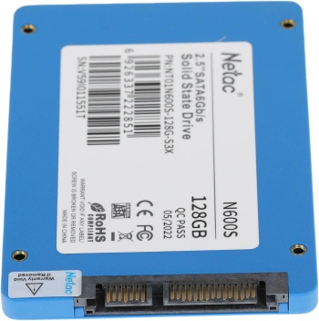 Накопитель SSD Netac SATA-III 128GB NT01N600S-128G-S3X