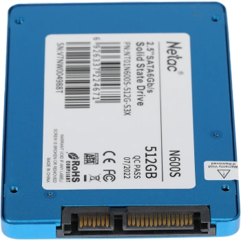 Накопитель SSD Netac SATA-III 512GB NT01N600S-512G-S3X
