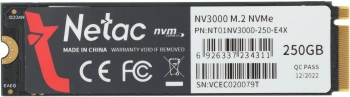Накопитель SSD Netac PCIe 3.0 x4 250GB NT01NV3000-250-E4X
