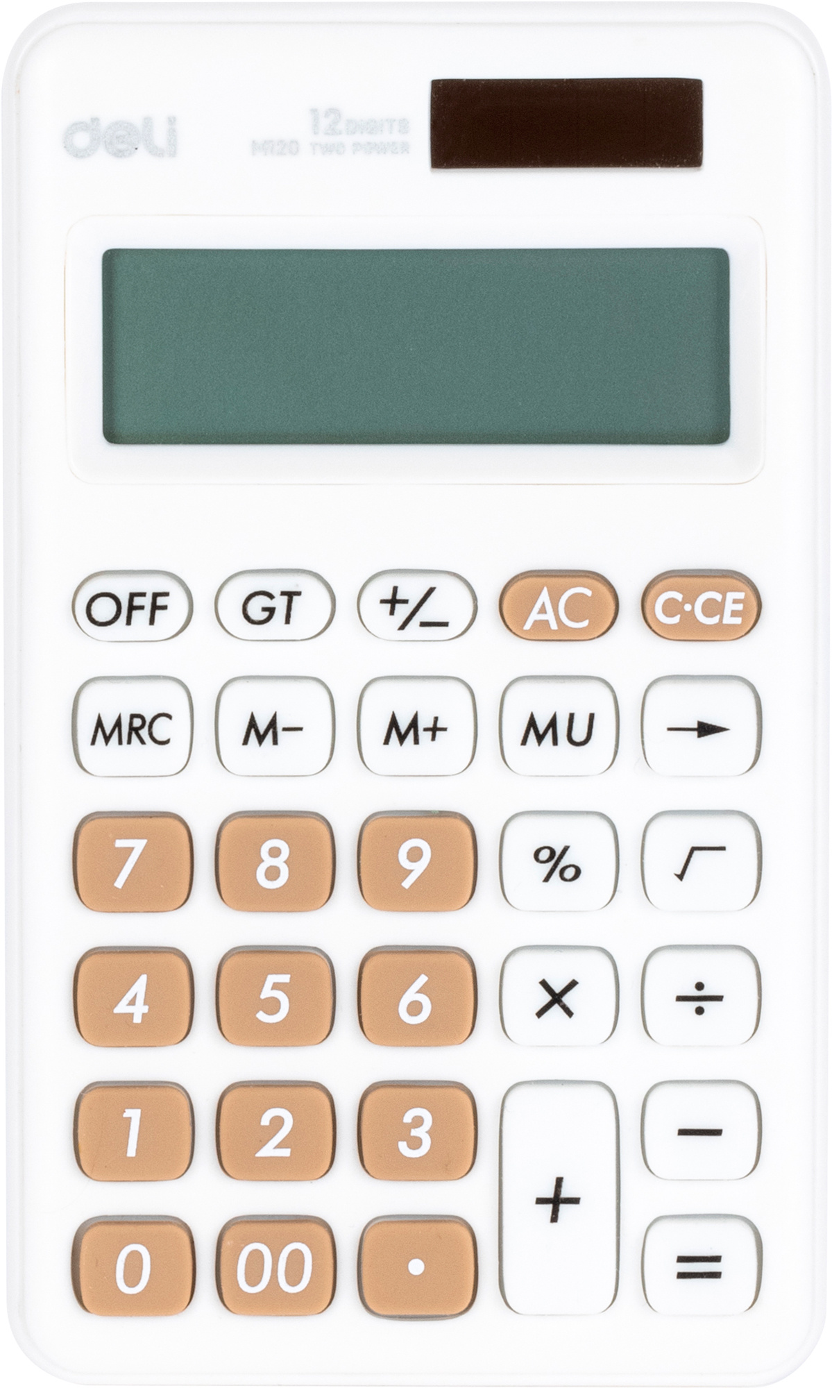 Калькулятор карманный Deli EM120WHITE
