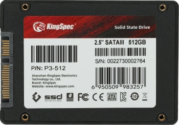 Накопитель SSD Kingspec SATA-III 512GB P3-512
