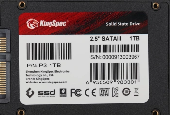 Накопитель SSD Kingspec SATA-III 1TB P3-1TB