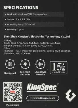 Накопитель SSD Kingspec SATA-III 2TB P3-2TB