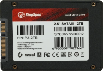 Накопитель SSD Kingspec SATA-III 2TB P3-2TB