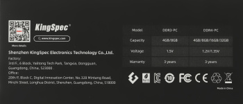Память DDR4 16GB 3200MHz Kingspec  KS3200D4P12016G