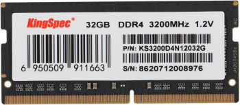 Память DDR4 32GB 3200MHz Kingspec  KS3200D4N12032G