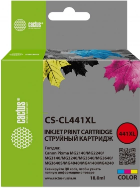 Картридж струйный Cactus CS-CL441XL