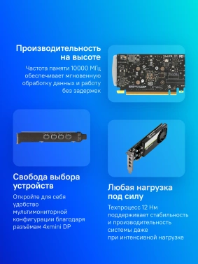 Видеокарта PNY PCI-E 3.0  T1000