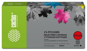 Картридж струйный Cactus CS-PFI320BK