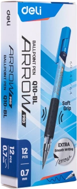 Набор ручек шариков. Deli Arrow EQ10-BL-P