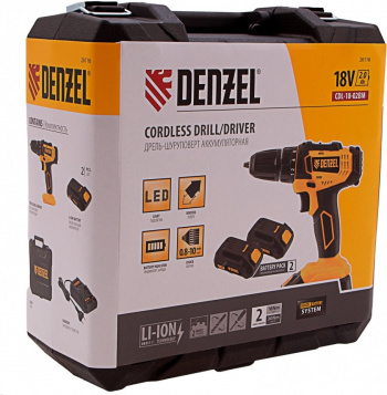 Дрель-шуруповерт Denzel CDL-18-02BM