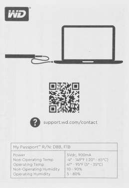 Жесткий диск WD USB3.2 Gen1 4TB WDBPKJ0040BBK-WESN