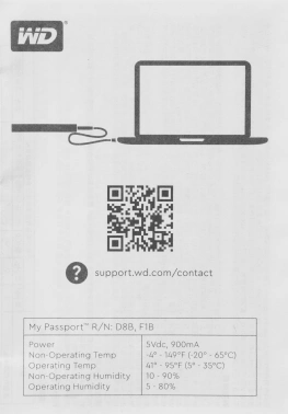 Жесткий диск WD USB3.2 Gen1 4TB WDBPKJ0040BRD-WESN