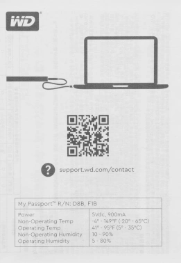 Жесткий диск WD USB3.2 Gen1 5TB WDBPKJ0050BBK-WESN