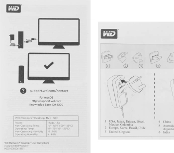 Жесткий диск WD USB3.0 8TB WDBWLG0080HBK-EESN