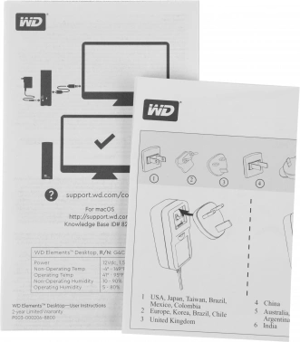 Жесткий диск WD USB3.0 16TB WDBWLG0160HBK-EESN