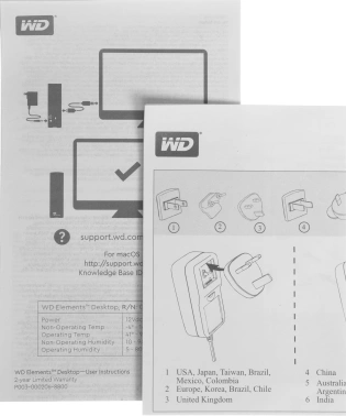 Жесткий диск WD USB3.0 18TB WDBWLG0180HBK-EESN
