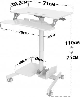 Стол для ноутбука Cactus  VM-FDS108