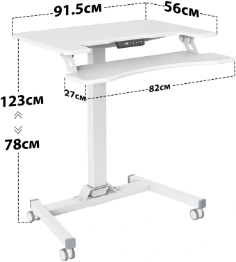 Стол для ноутбука Cactus  CS-FDE103WWT