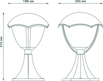 Светильник садово-парк. Gauss  GD029