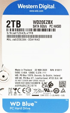 Жесткий диск WD SATA-III 2Tb  WD20EZBX