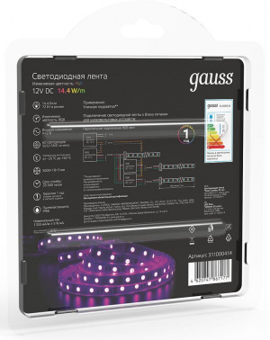 Лента светодиод. Gauss  SMD