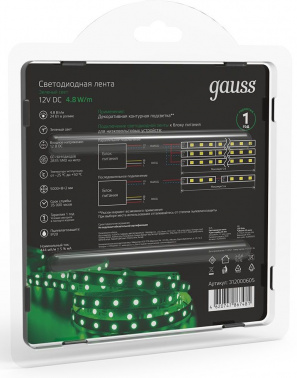 Лента светодиод. Gauss  SMD