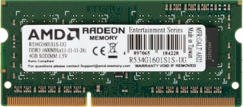 Память DDR3 4Gb 1600MHz AMD  R534G1601S1S-UG