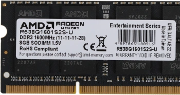 Память DDR3 8Gb 1600MHz AMD  R538G1601S2S-U