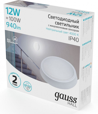 Светильник Gauss ЖКХ  193411212-S