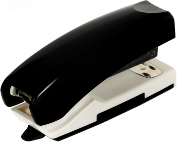 Степлер ручной Kw-Trio 055G9BLACK 24/6 26/6 (20листов) снижение усилия черный/белый 100скоб металл коробка